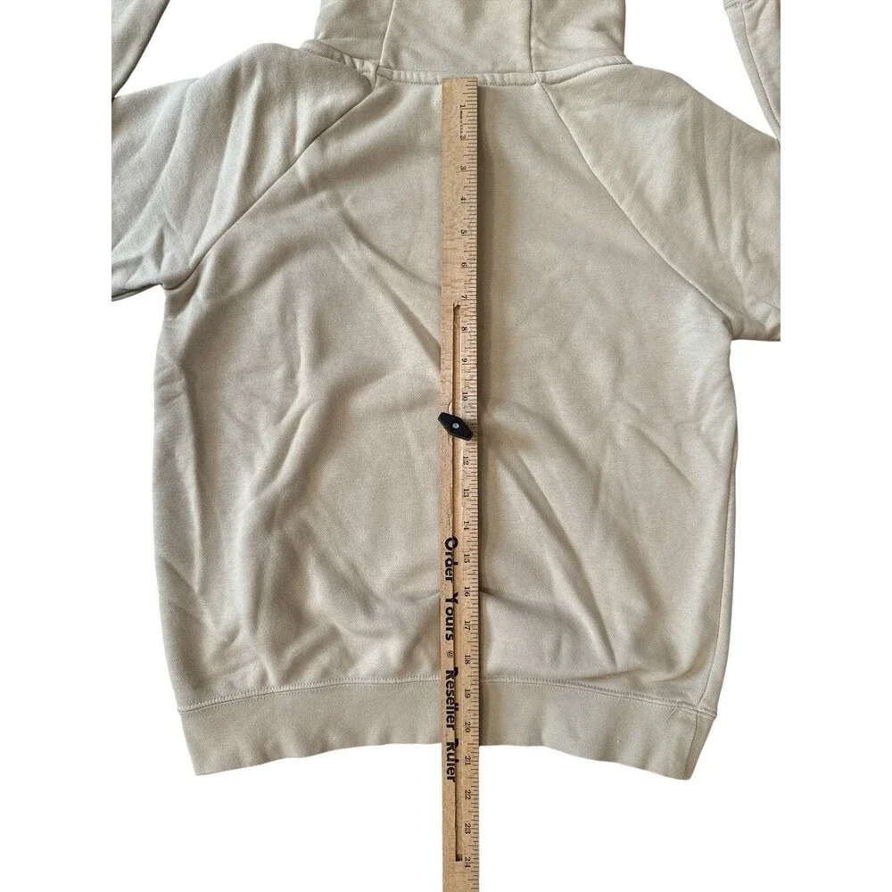 Nike Club Fleece Hoodie Men Sz XS Tan Pullover DR6173-206 Logo Minimalist Swoosh
